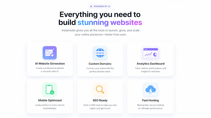 Instantsite screenshot 3