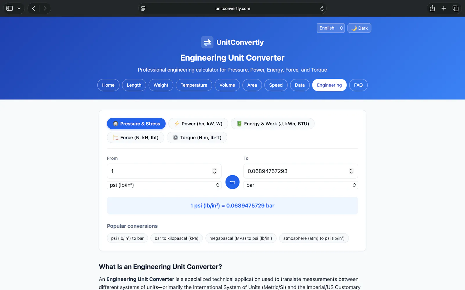 UnitConvertly screenshot 1