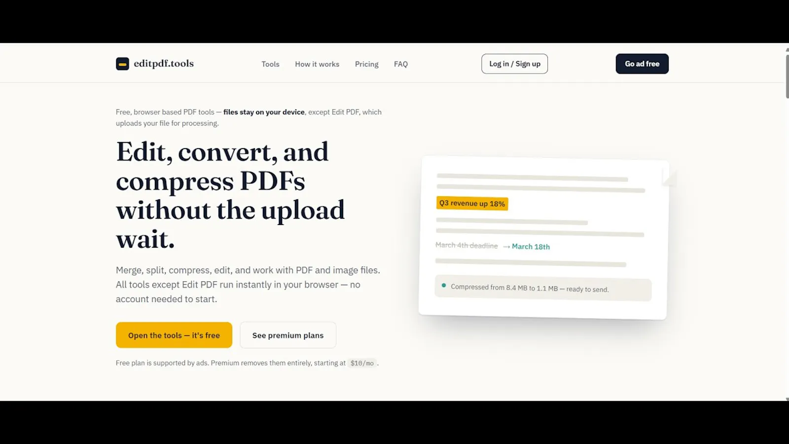 editpdf.tools screenshot 1 (video preview)