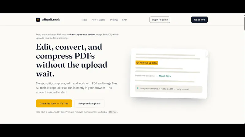 editpdf.tools screenshot 1 (video preview)