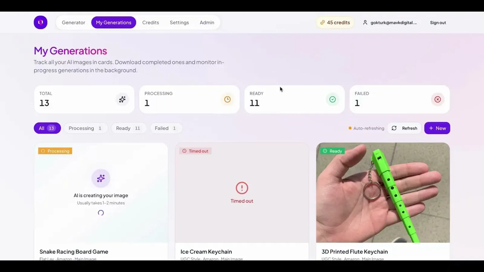 quyash - AI product visuals in 60 sec. screenshot 1 (video preview)