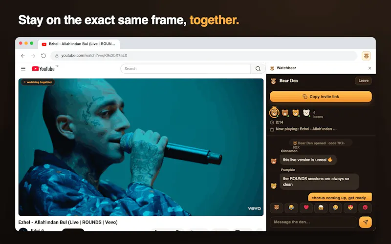 Watchbear: Watch Together & Watch Party screenshot 2
