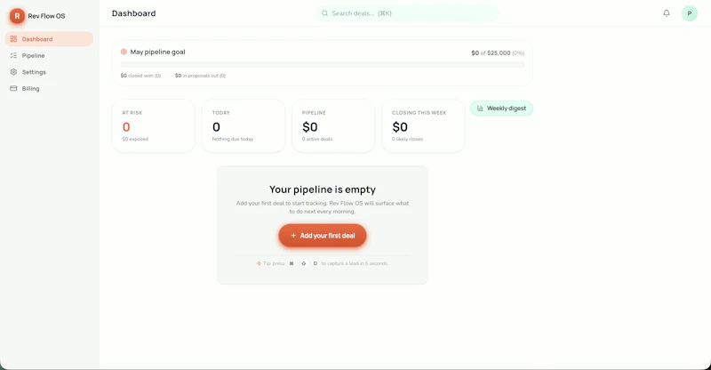 Rev Flow OS screenshot 2
