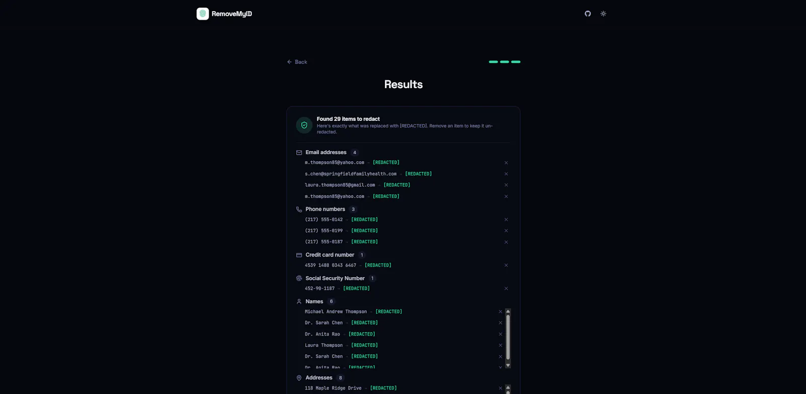 RemoveMyID screenshot 5