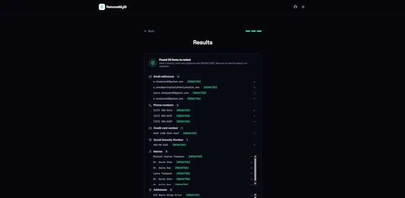 RemoveMyID screenshot 5