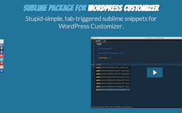 Sublime Text Package for WordPress Customizer media 3