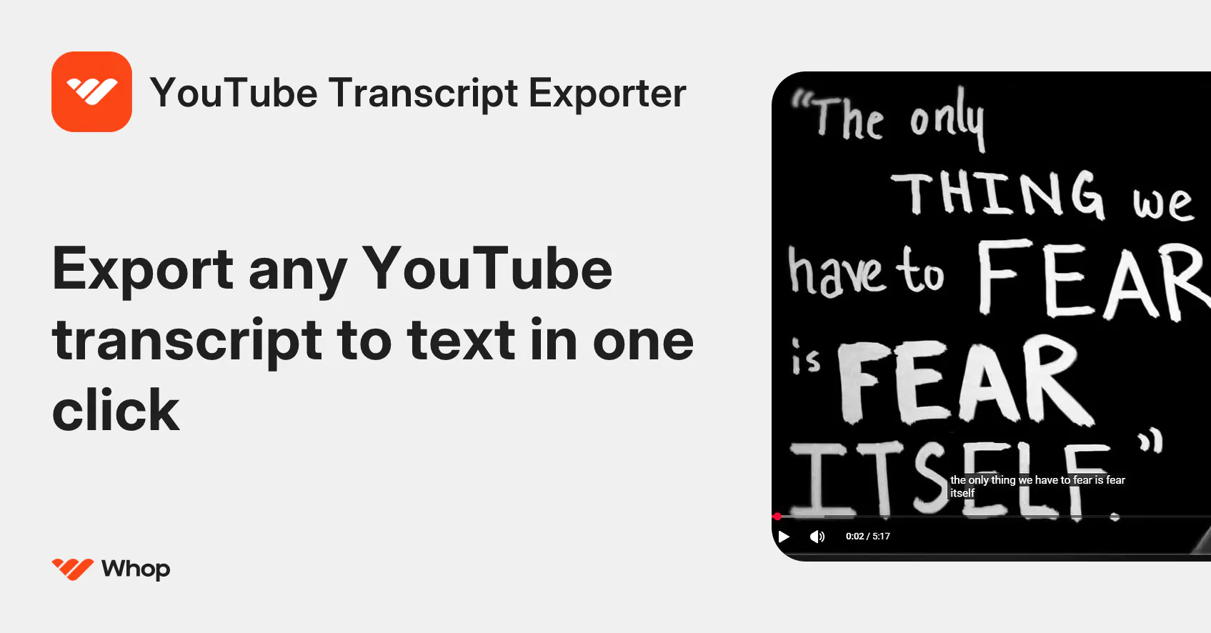 YouTube Transcript Exporter gallery image