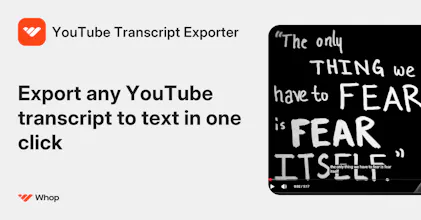 YouTube Transcript Exporter gallery image