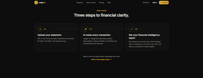 Ledger AI screenshot 2