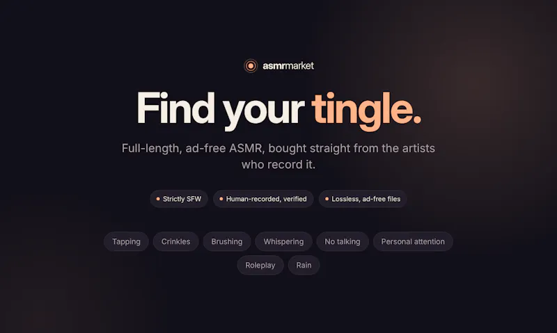 ASMR Market screenshot 1