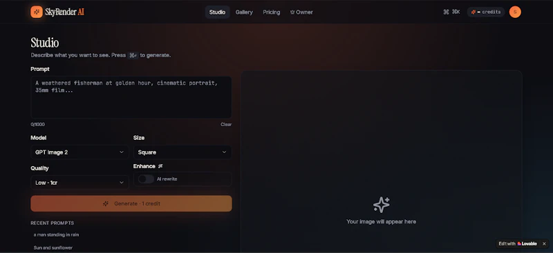 skerender ai screenshot 2