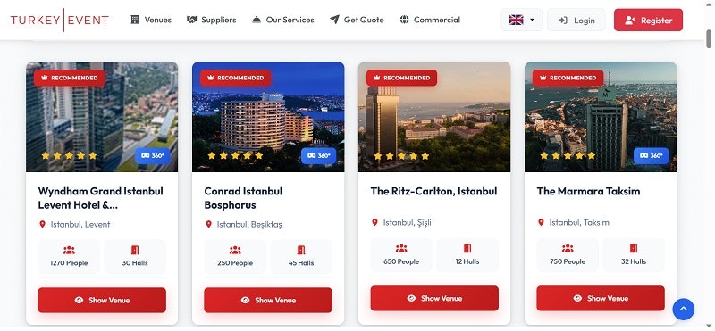 Turkey Event - Screenshot 5 showing product features and functionality