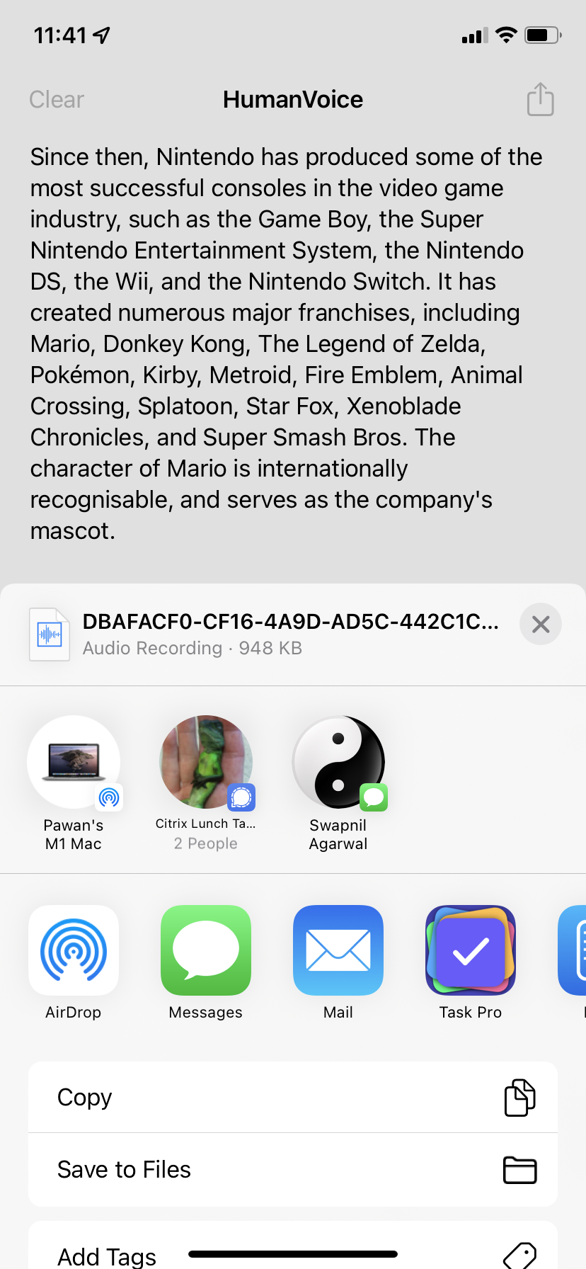 HumanVoice gallery image