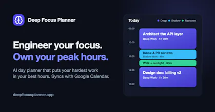 Deep Focus Planner gallery image