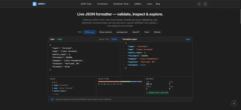 JSONKit screenshot 2