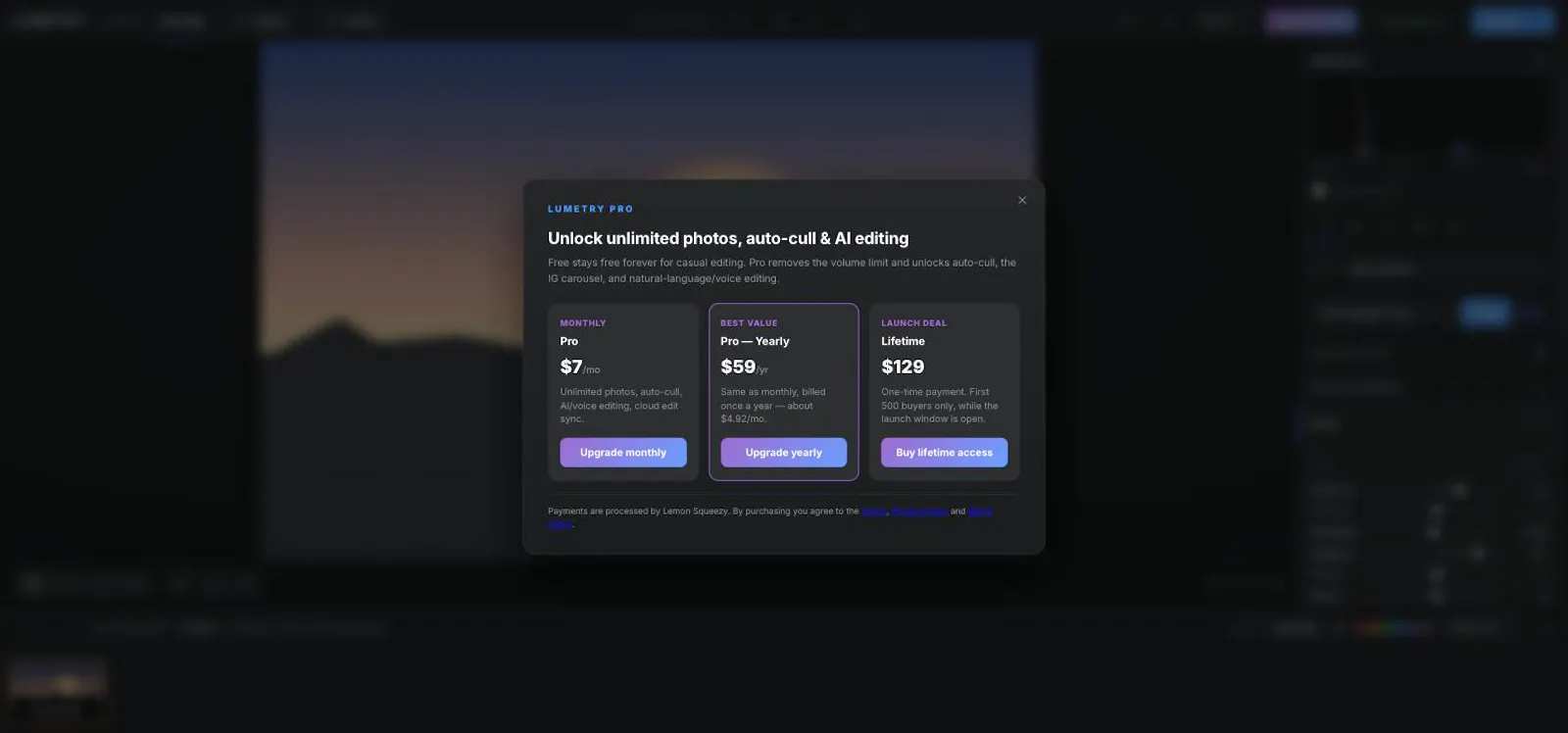 Lumetry screenshot 1