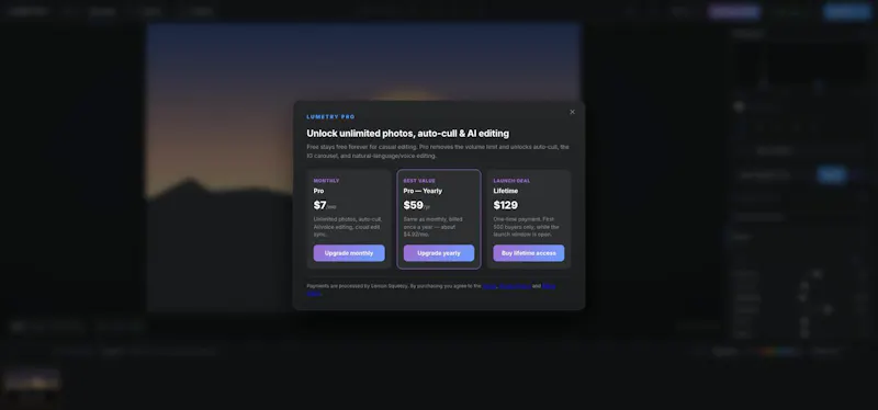 Lumetry screenshot 1