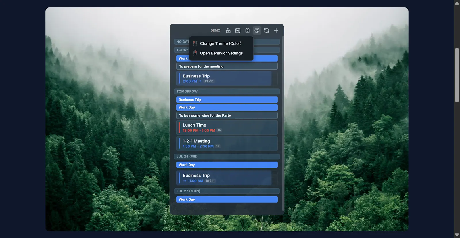 Agenda Widget screenshot 1