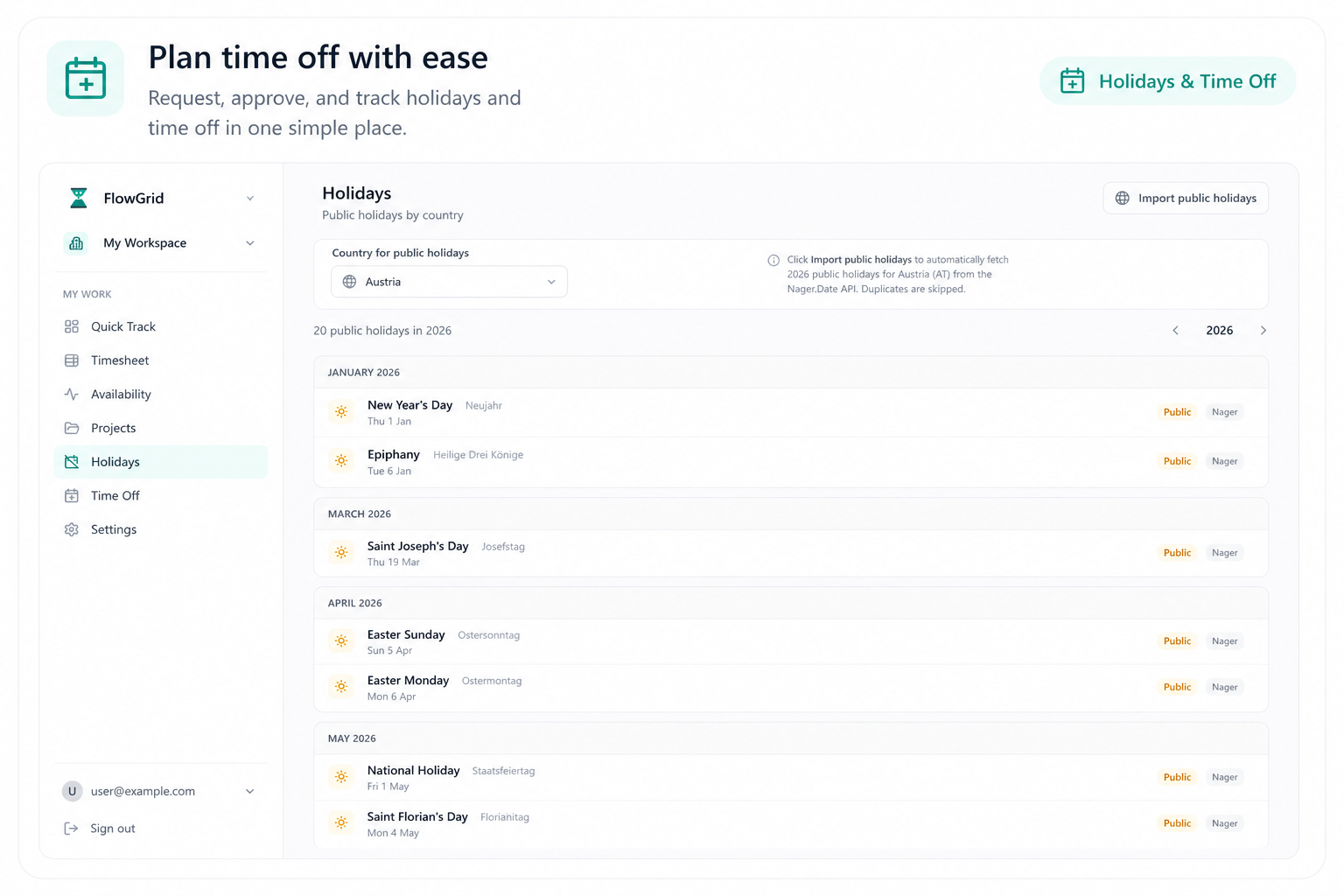 FlowGrid Tracking & Planning gallery image