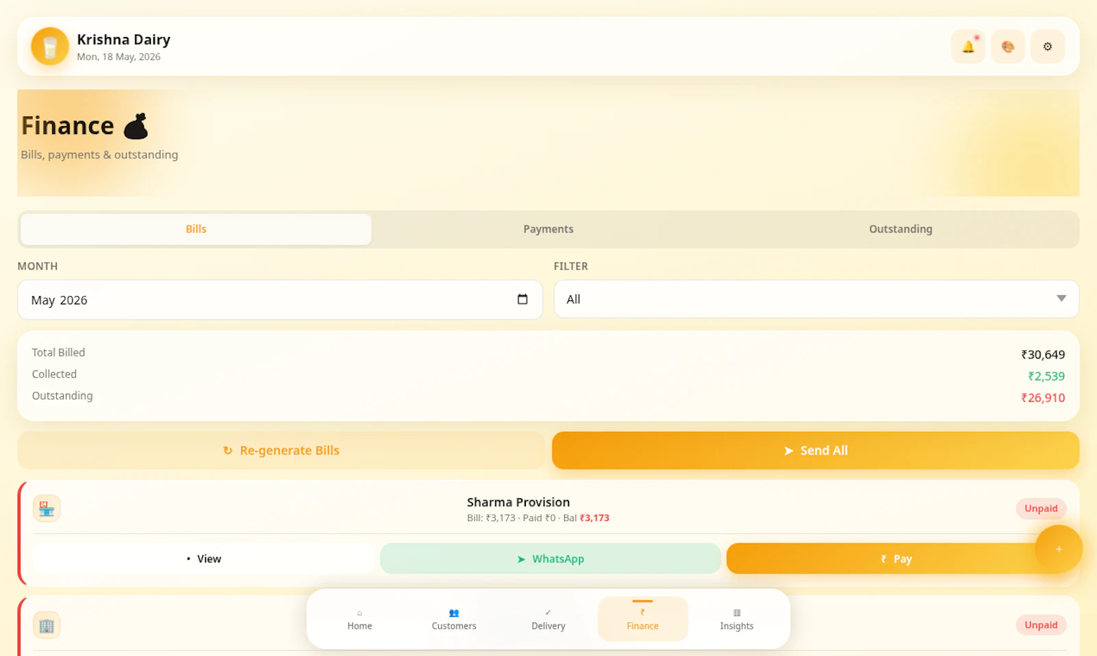 Dairy Manager — Milk Delivery Mini App screenshot 11