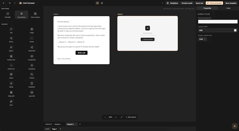 MailShot screenshot 2