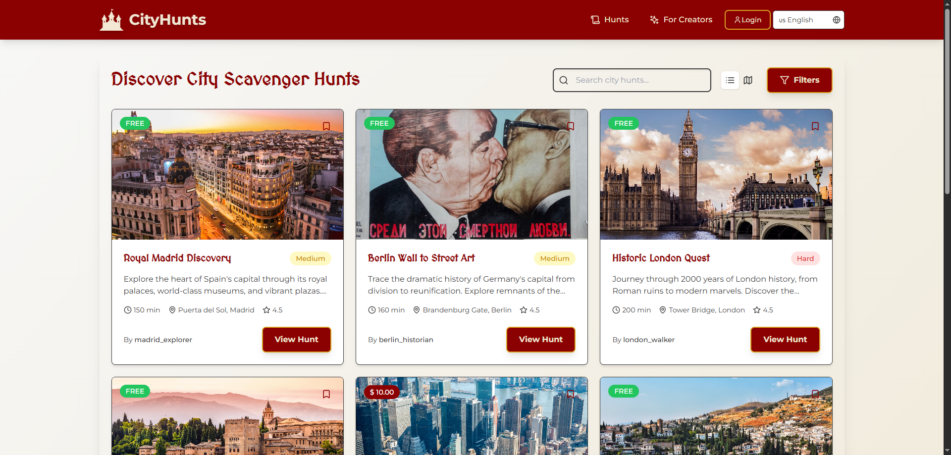 Cityhunts - นักล่าสัตว์กินของ Scavenger Interactive & Urban Adventures media 2