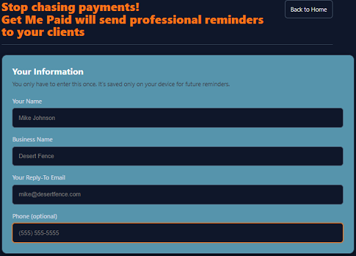 GetMePaid.app gallery image