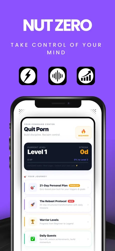 NutZero - Main product screenshot demonstrating key features and user interface