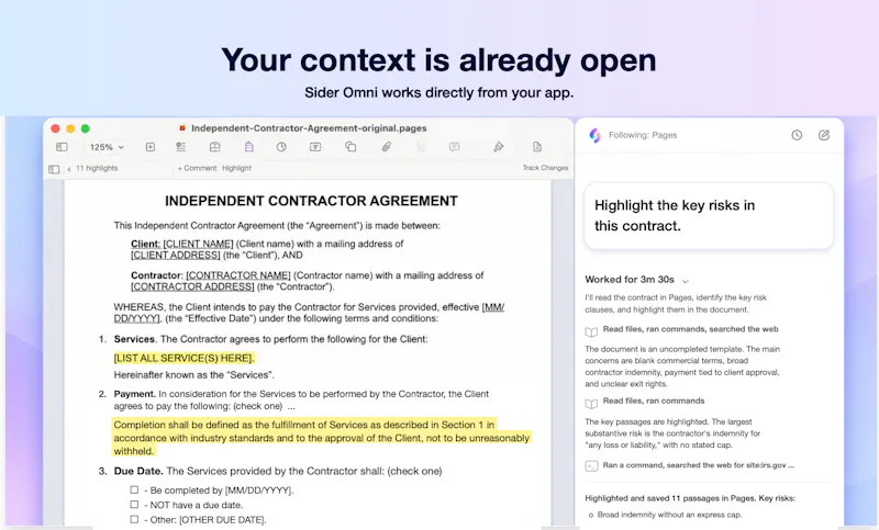 Sider Omni Sidebar screenshot 3