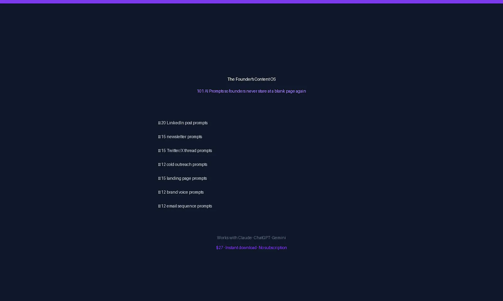 The Founder's Content OS screenshot 1