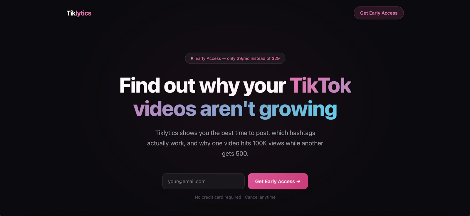 Tiklytics screenshot 1