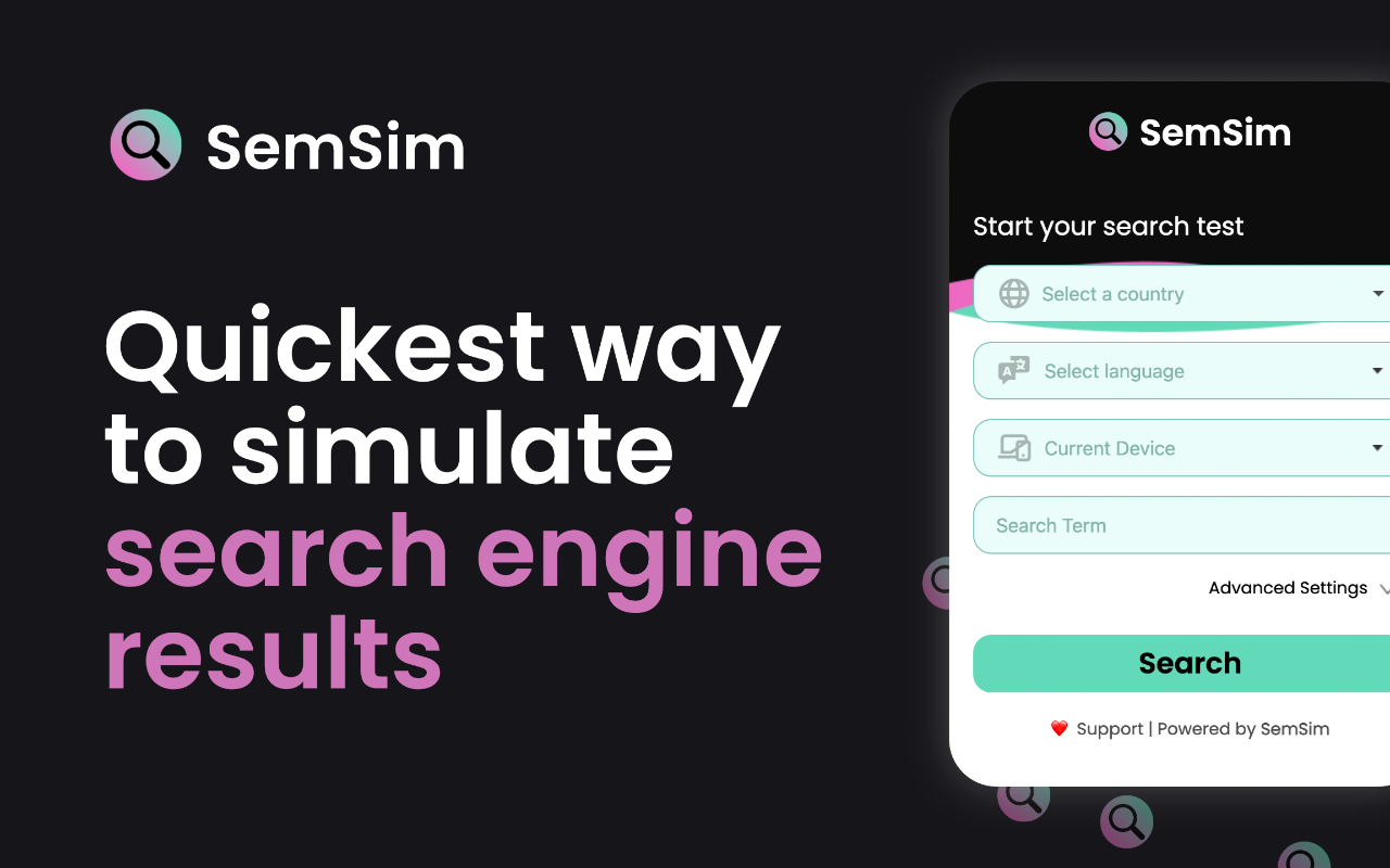SemSim - Simulate search results gallery image