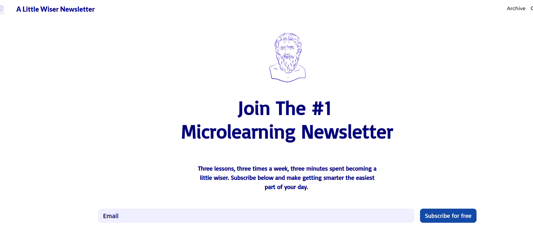 A Little Wiser Newsletter - Screenshot 3 preview