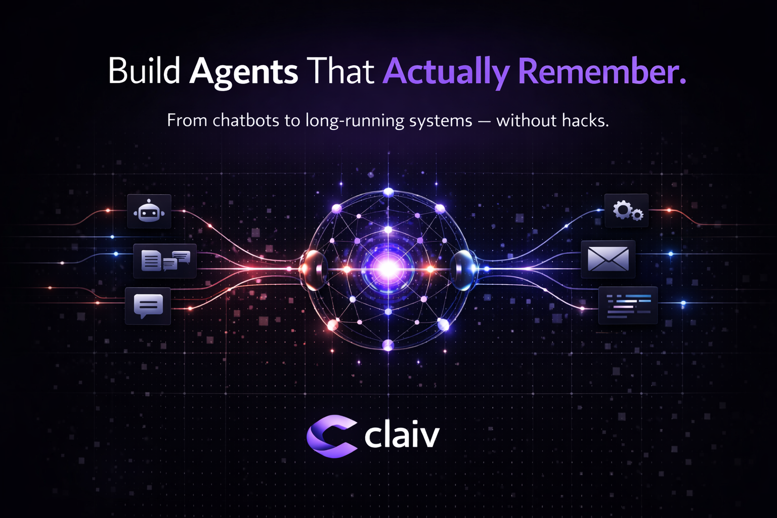 Claiv Memory - Main product screenshot demonstrating key features and user interface