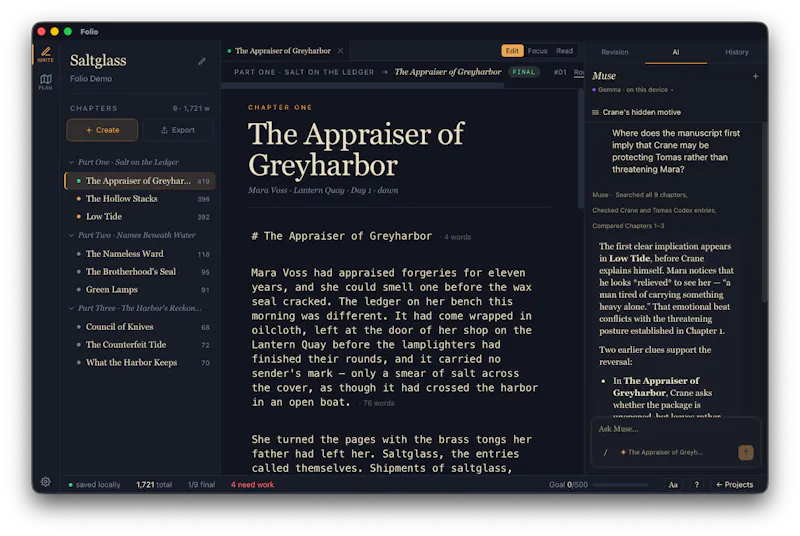 Folio V1 screenshot 1