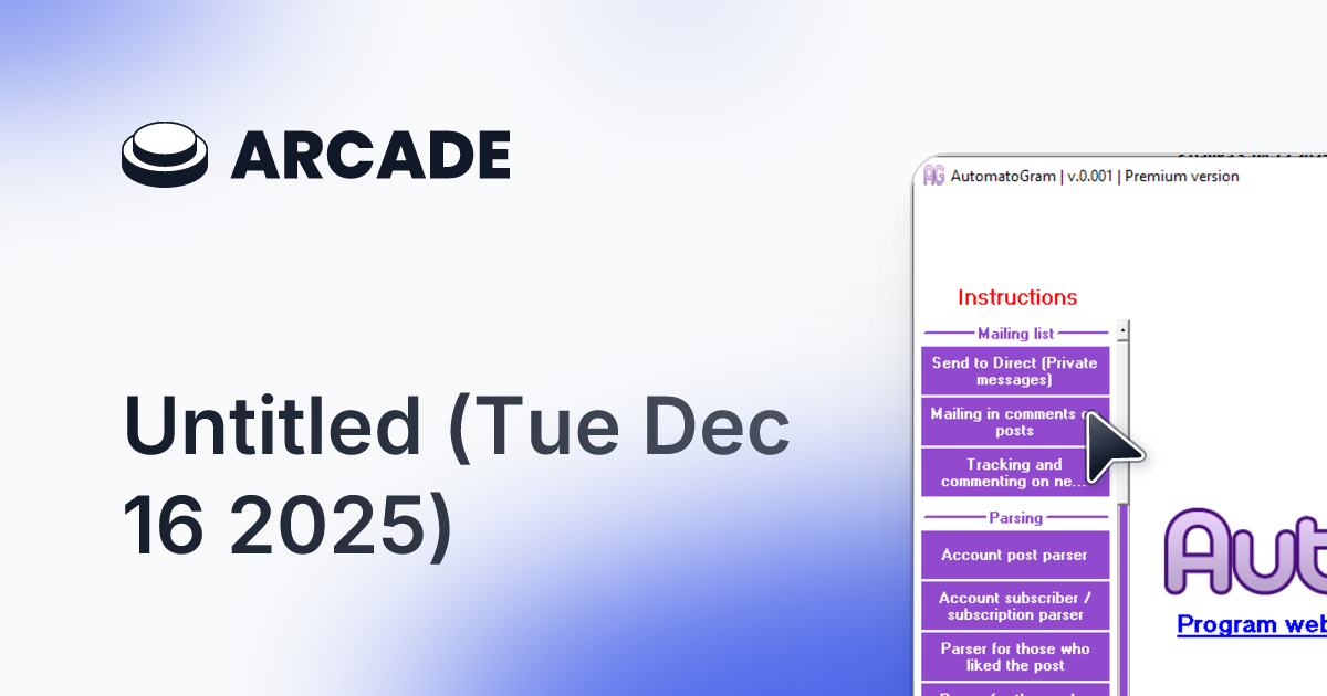 AutomatoGram - Screenshot 2 showing product features and functionality