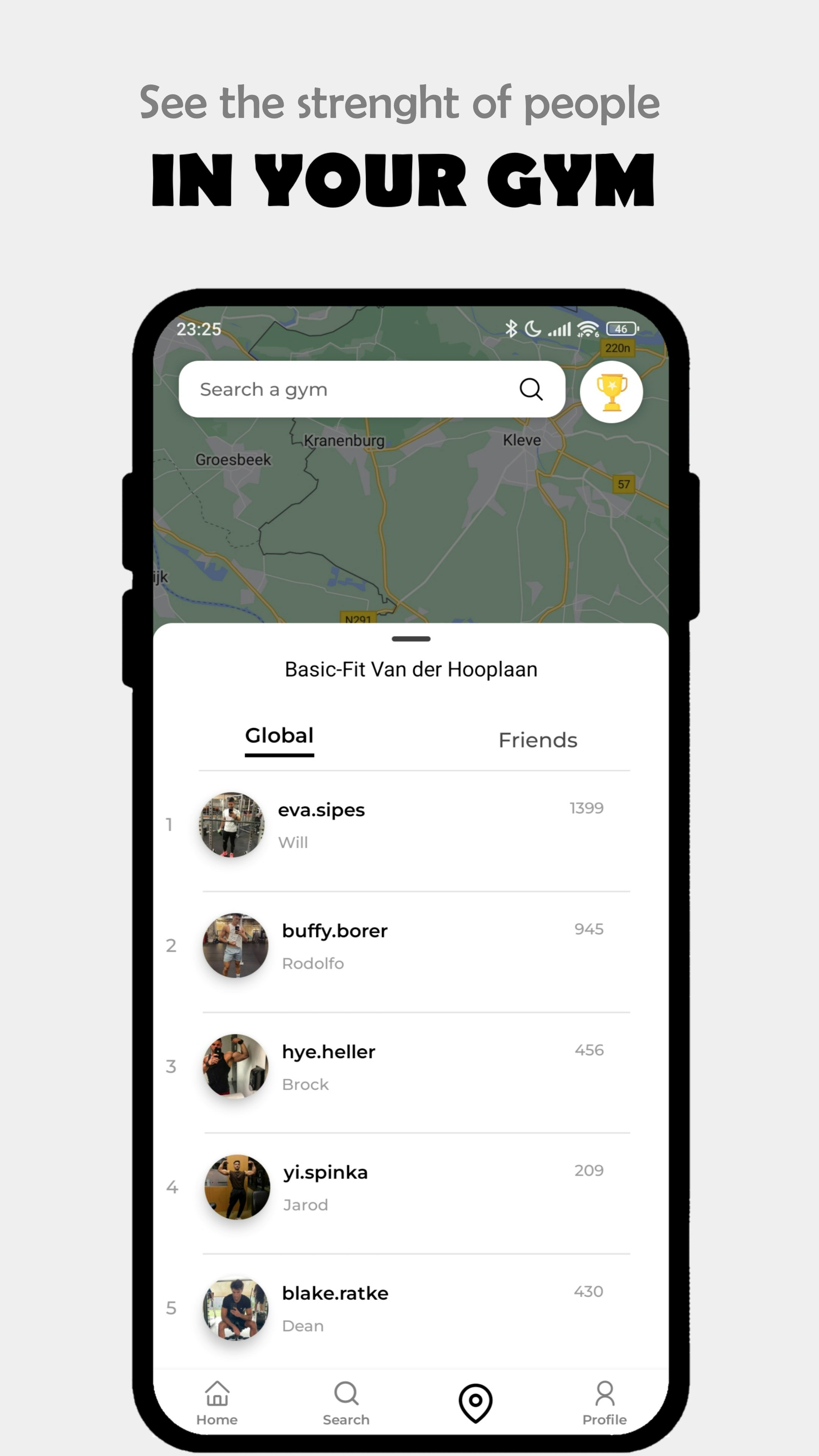 Média Onnerack - Plate-forme sociale pour découvrir qui est le plus fort dans votre gymnase 4