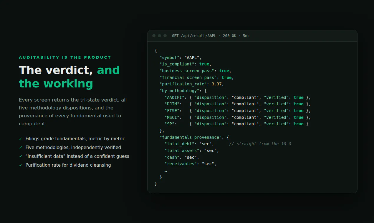 Halal Terminal API gallery image