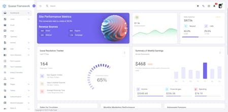 Quasar Prime Admin Template gallery image