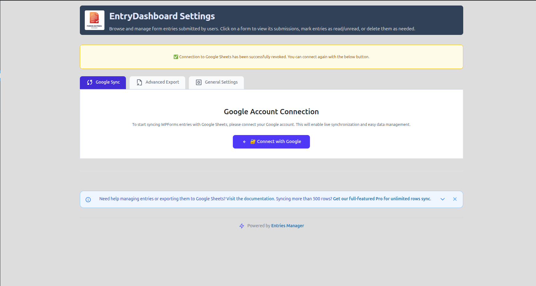 EntryDashboard gallery image
