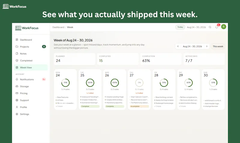 WorkFocus screenshot 7