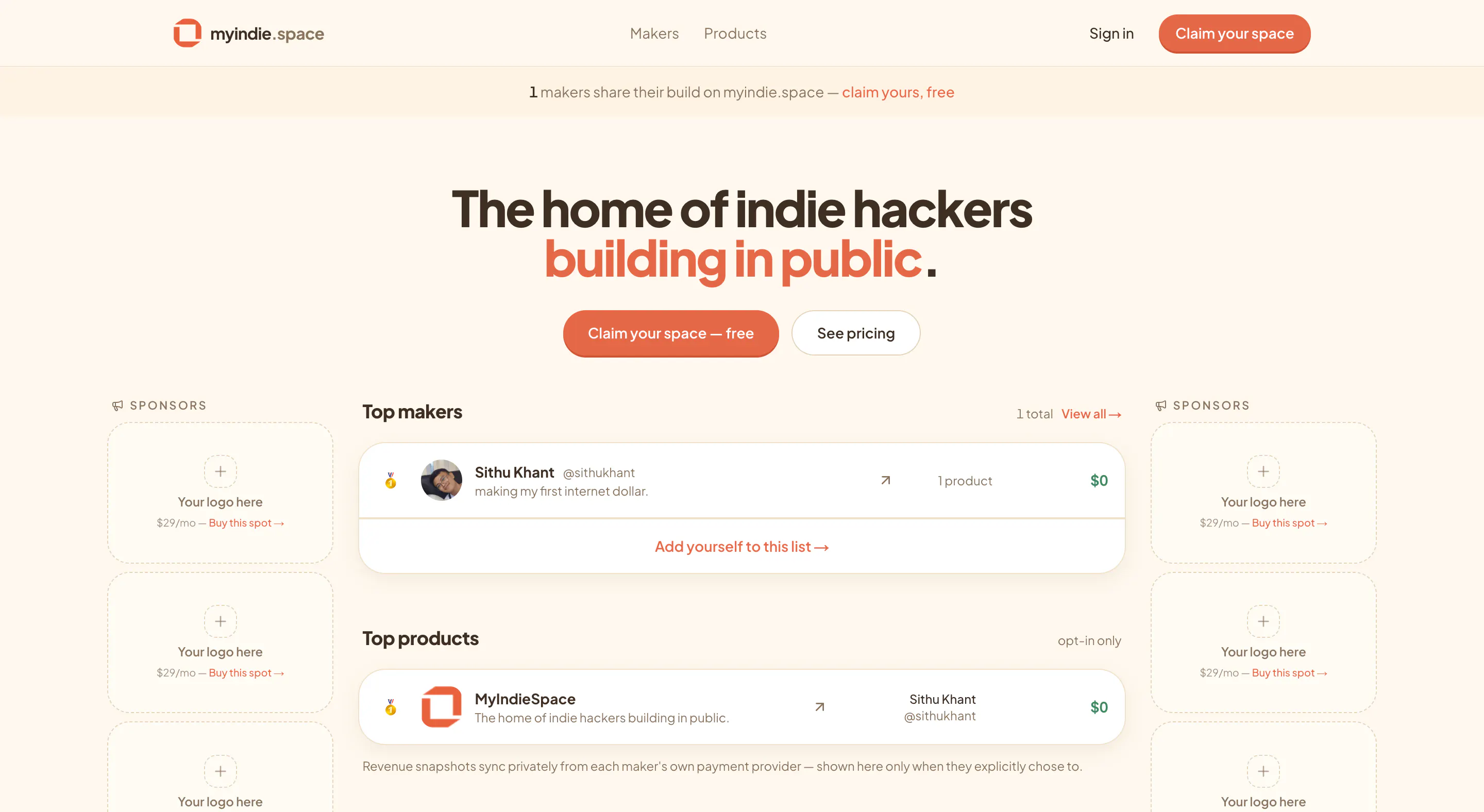 MyIndieSpace
