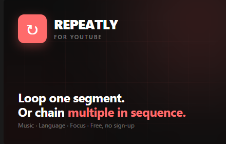 Repeatly for YouTube gallery image
