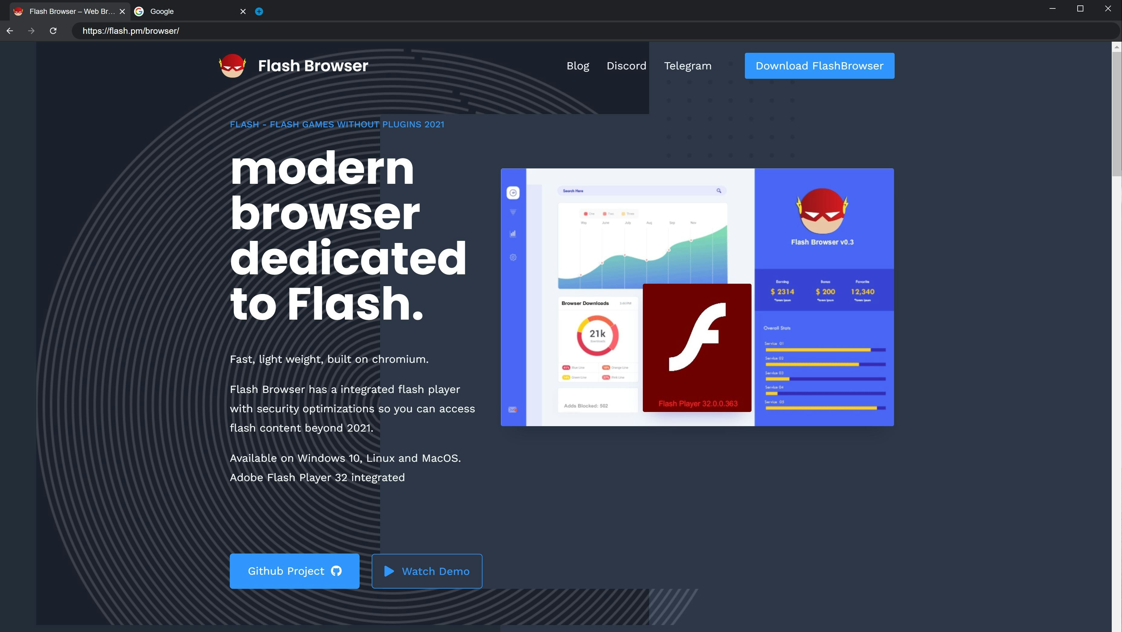 flash browser gallery image