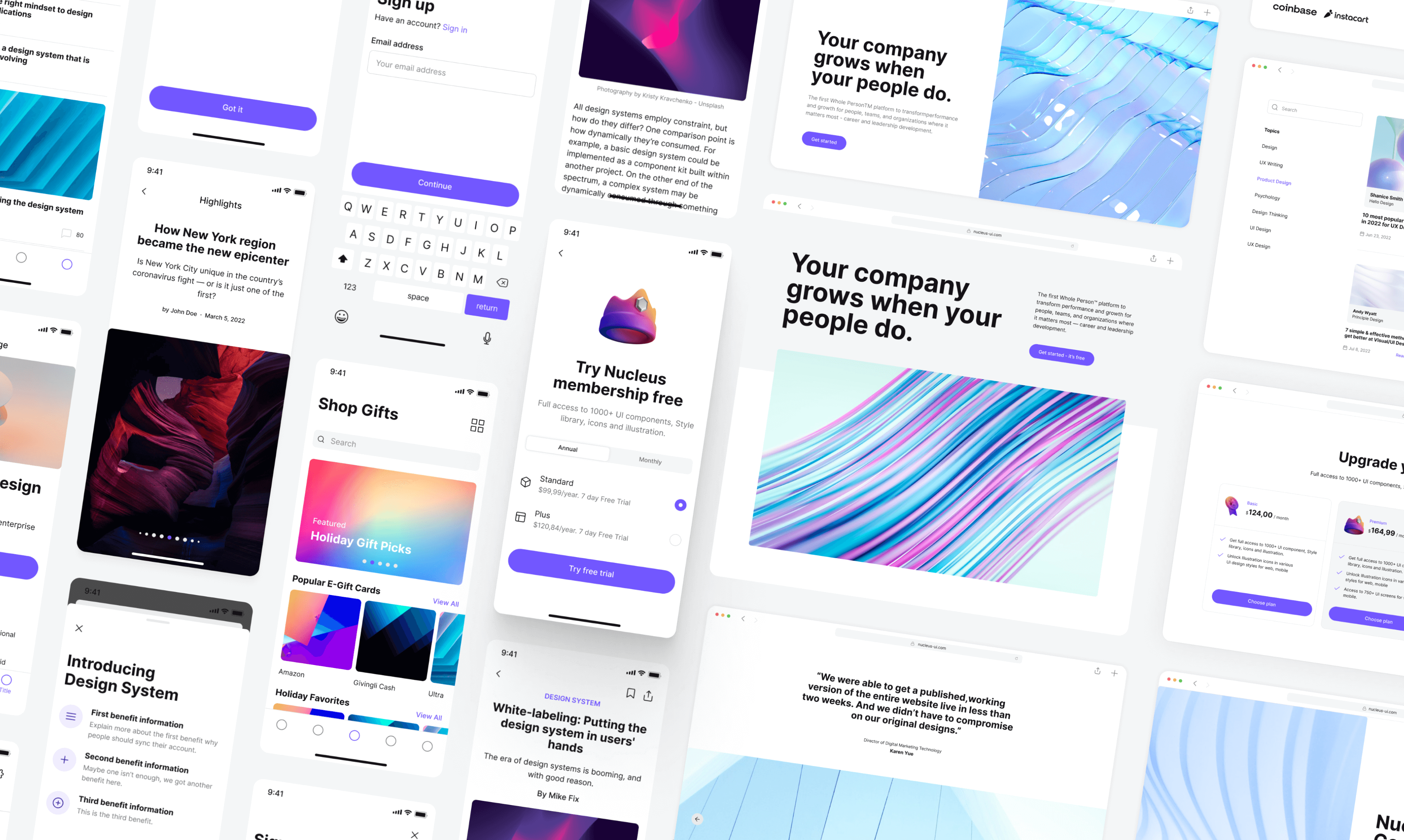 NUCLEUS UI – Figma Kit & Design System media 3