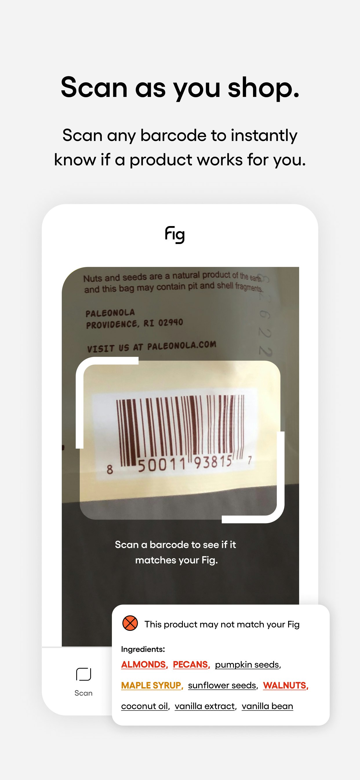 Fig: Food Scanner & Discovery gallery image