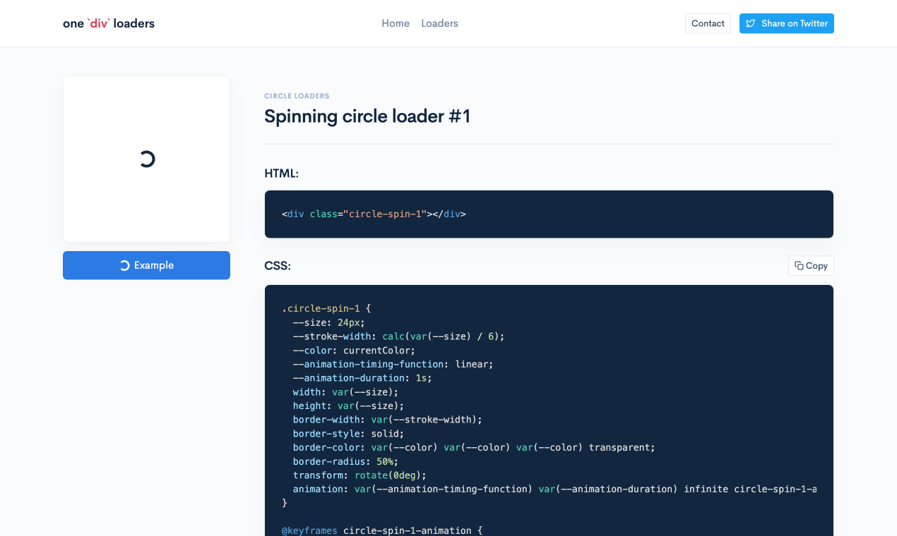 Un cargadores de 'div` - Cargadores CSS de un solo elemento para su próximo proyecto media 3