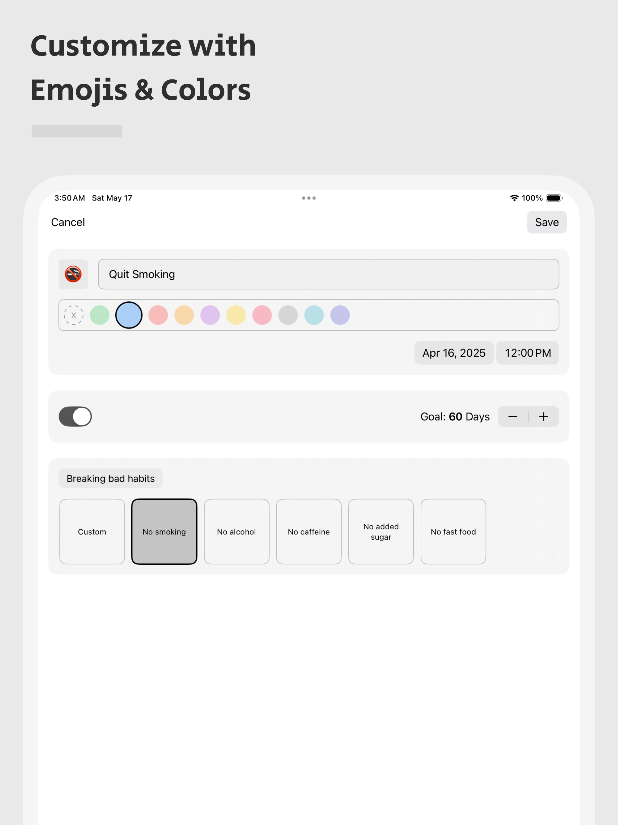नया - IOS/macOS के लिए आदत ट्रैकर मीडिया 4