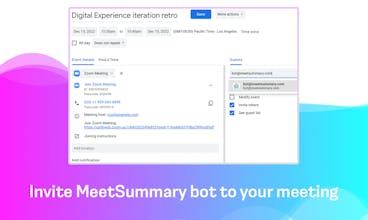 Meetsummary gallery image