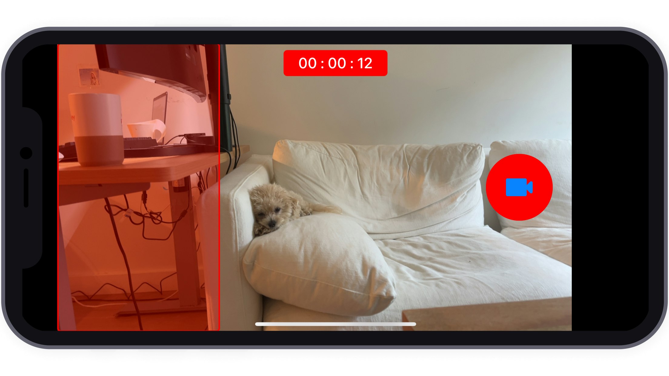 CropCam - Recordadora de video - Cámara de video con dos salidas media 4